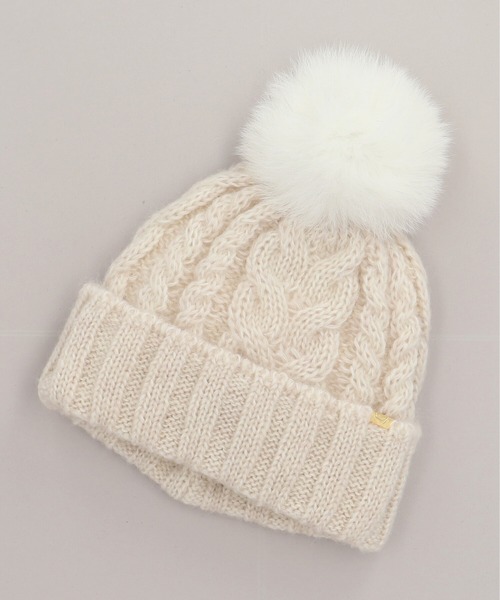 CA4LA（カシラ）の「EX WINTER 6（ニットキャップ/ビーニー・レディース・ホワイト/ブラック/グレー/ベージュ・ONESIZE）」の2枚目の写真