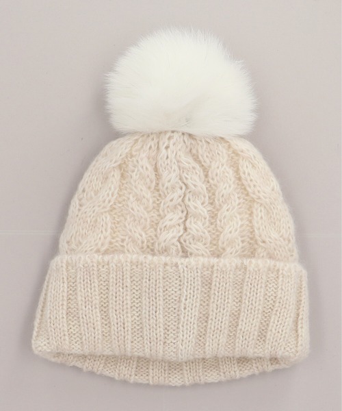 CA4LA（カシラ）の「EX WINTER 6（ニットキャップ/ビーニー・レディース・ホワイト/ブラック/グレー/ベージュ・ONESIZE）」の5枚目の写真