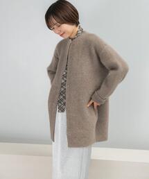 ELENDEEK CREW-NECK RACCOON MIX WCARDIGAN