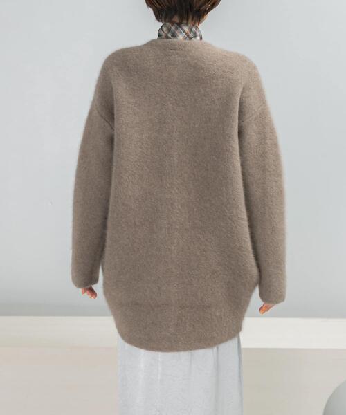 ELENDEEK CREW-NECK RACCOON MIX WCARDIGAN（カーディガン/ボレロ