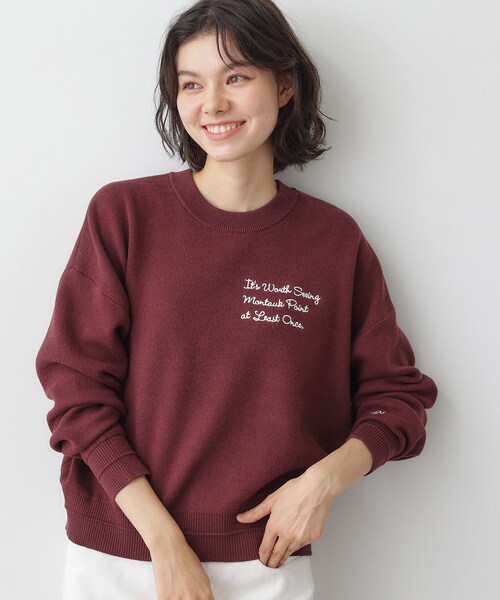 Dessin(デッサン)の「【洗える】メッセージ刺繍入りジャカードニット(ニット/セーター・レディース・オレンジ系/ライトグレー/グレー/ネイビー・03/01/00/02)」の19枚目の写真