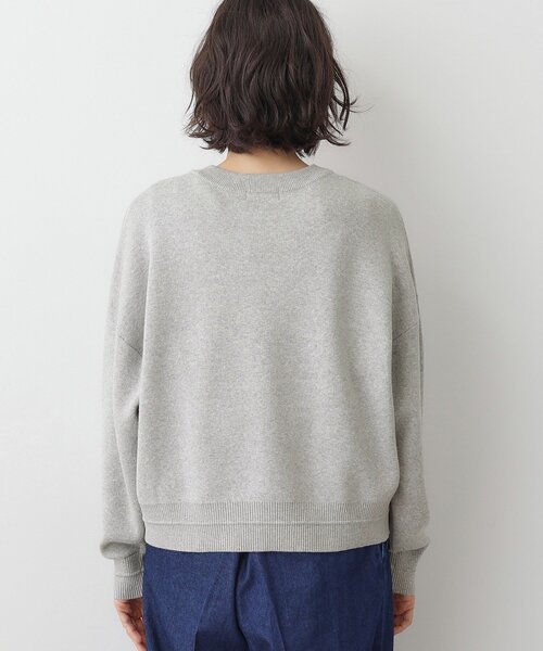 Dessin(デッサン)の「【洗える】メッセージ刺繍入りジャカードニット(ニット/セーター・レディース・オレンジ系/ライトグレー/グレー/ネイビー・03/01/00/02)」の5枚目の写真