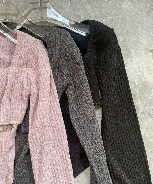AMAIL(アマイル)の「Zip Lady Top(ポロシャツ・レディース・ブラック/ダークグレー/ピンク・FREE)」の19枚目の写真