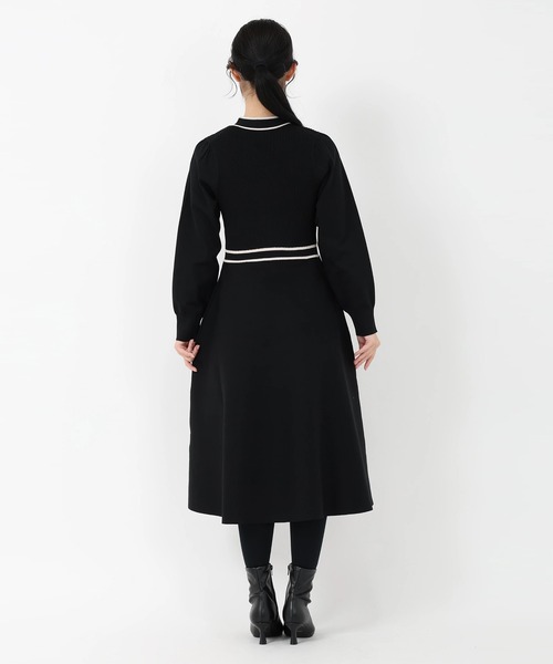 ポーツポリー_バイカラーニットワンピース（ワンピース）｜STRAWBERRY