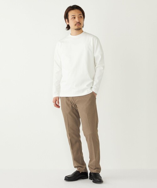SHIPS Colors（シップス カラーズ）の「〈速乾・UVカット〉AVANT(R) 3D ロングスリーブ ビズT◇（Tシャツ/カットソー・メンズ・ライトグレー/ダークグレー/ベージュ/オフホワイト/ブラック/ベージュ系/ネイビー・SMALL/MEDIUM/LARGE/X-LARGE）」の17枚目の写真