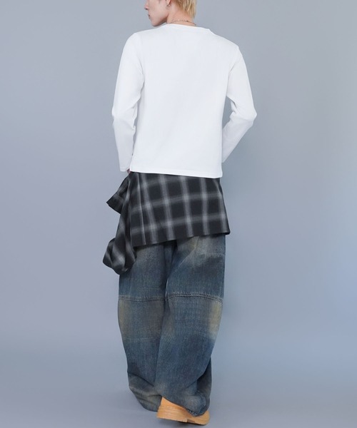 SPINNS（スピンズ）の「短丈ロングスリーブTシャツ/スカル/ロンT/ショート丈（Tシャツ/カットソー・メンズ・ブラック/ホワイト・ONESIZE）」の14枚目の写真