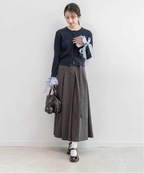 RANDA(ランダ)の「2WAY ウエストフリルデザインスカート(スカート・レディース・グレー/ブラウン/ドット・0/1)」の12枚目の写真