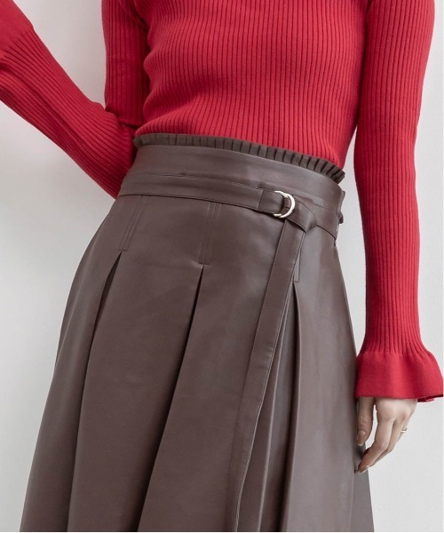 RANDA(ランダ)の「2WAY ウエストフリルデザインスカート(スカート・レディース・グレー/ブラウン/ドット・0/1)」の19枚目の写真