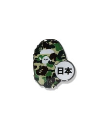 A BATHING APE(AxCVOGCv)ABC CAMO JAPAN APE HEAD PINS(obW)