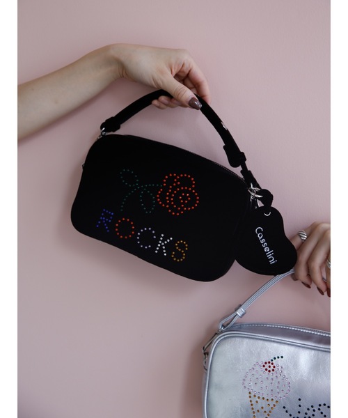 Katrin TOKYO（カトリーントーキョー）の「HOTFIX miniBAG（ショルダーバッグ・レディース・ブラック/シルバー・FREE）」の4枚目の写真