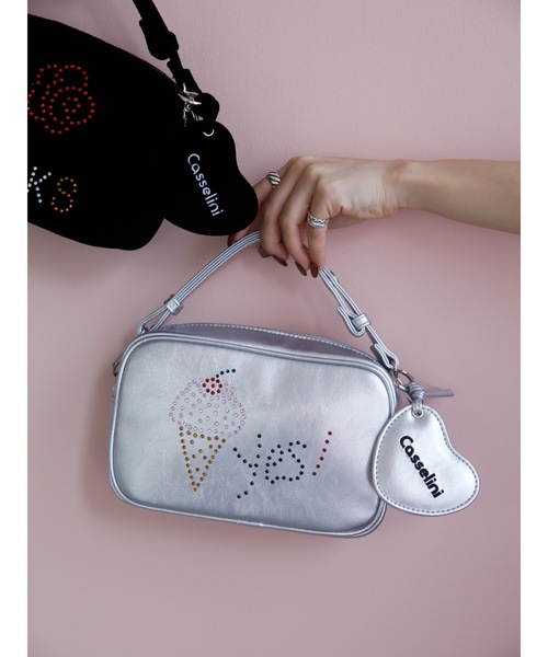 Katrin TOKYO（カトリーントーキョー）の「HOTFIX miniBAG（ショルダーバッグ・レディース・ブラック/シルバー・FREE）」の5枚目の写真