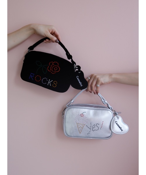 Katrin TOKYO（カトリーントーキョー）の「HOTFIX miniBAG（ショルダーバッグ・レディース・ブラック/シルバー・FREE）」の3枚目の写真