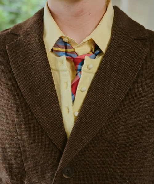 common gull products.（コモンガルプロダクツ）の「灯り待ちのテーラードジャケット（テーラードジャケット・レディース・グレー系/ベージュ系/ダークブラウン系・LARGE/MEDIUM/SMALL）」の6枚目の写真