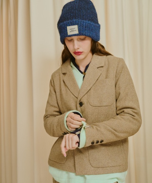 common gull products.（コモンガルプロダクツ）の「灯り待ちのテーラードジャケット（テーラードジャケット・レディース・グレー系/ベージュ系/ダークブラウン系・LARGE/MEDIUM/SMALL）」の18枚目の写真