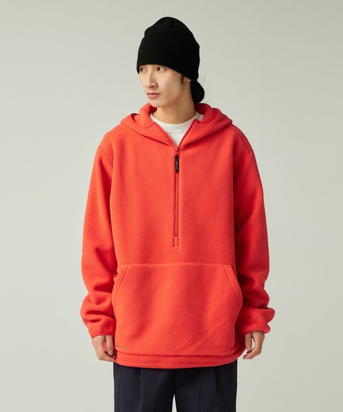 Snow Peak(スノーピーク)の「Snow Peak / Water-Repellent Fleece Hoodie 撥水 フリース パーカー(パーカー・メンズ・ライトグレー/オレンジ/ブラック・M/L/XL/1/S)」の1枚目の写真