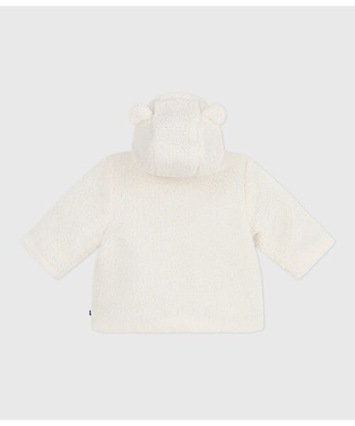 PETIT BATEAU（プチバトー）の「耳付きボアジャケット（ポンチョ・キッズ・オフホワイト・12MONTH/18MONTH/24MONTH/36MONTH）」の7枚目の写真