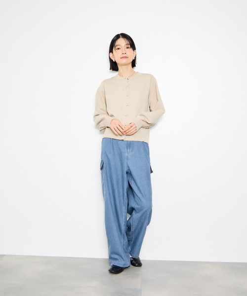 Mac-House(マックハウス)の「Idnes デニムカーゴパンツ(カーゴパンツ・レディース・ネイビー/ブルー・L/M)」の16枚目の写真