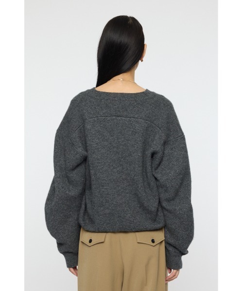 MOUSSY　 DOUBLE SHOULDER V/N セーター MOUSSY（マウジー）の「DOUBLE SHOULDER V/N セーター（ニット