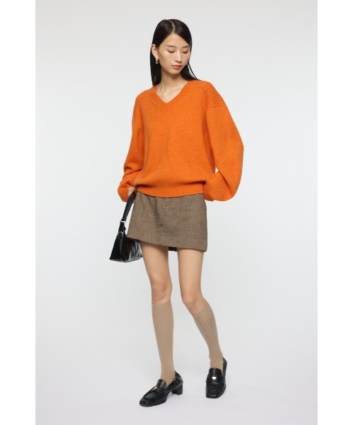 MOUSSY　 DOUBLE SHOULDER V/N セーター MOUSSY（マウジー）の「DOUBLE SHOULDER V/N セーター（ニット