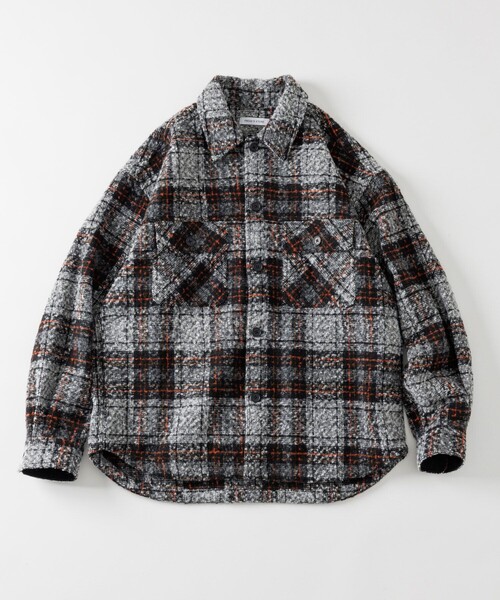 ULTERIOR ツイードシャツJKT 上代3.5万 ULTERIOR ツイードシャツJKT 上代3.5万