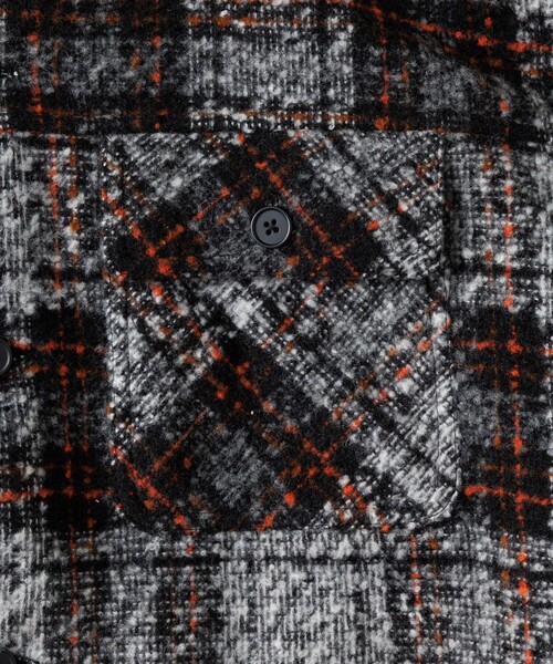 ポリツイード CPO チェック シャツジャケット（シャツ/ブラウス