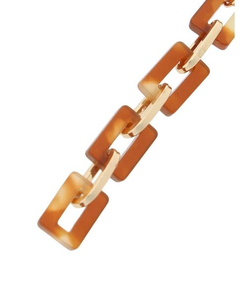 Te chichi（テチチ）の「カラースクエアイヤリング（ピアス（両耳用）・レディース・ブラウン/ベージュ・F）」の4枚目の写真