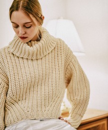 mysty woman | ローゲージザックリ編みタートル 603786(ニット/セーター)