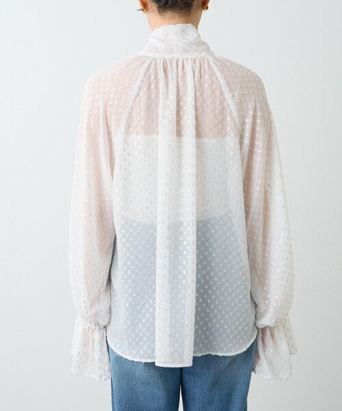 RIVE DROITE（リヴドロワ）の「【上品に華やぐ】フォイルドットボウタイブラウス（シャツ/ブラウス・レディース・ブラウン/オフホワイト・FREE）」の20枚目の写真