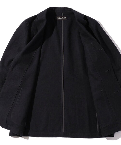 SHIPS(シップス)の「Southwick:〈セットアップ対応〉Gate Label フェルテッド ジャケット(テーラードジャケット・メンズ・ブラック/ネイビー・LARGE/X-LARGE/SMALL/MEDIUM)」の6枚目の写真