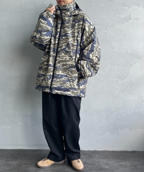 +phenix（プラスフェニックス）の「[＋phenix/プラスフェニックス] 別注 LEVEL7 ダウンジャケット（ダウンジャケット/コート・レディース・カモフラージュ/ブラック・M/L/XL）」の8枚目の写真