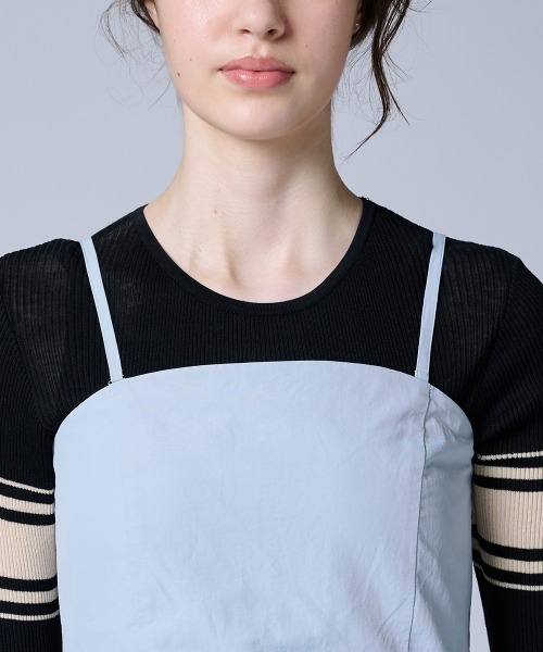 DOUBLE STANDARD CLOTHING(ダブルスタンダードクロージング)の「バルーンキャミチュニック(シャツ/ブラウス・レディース・ブラック/サックスブルー・FREE)」の5枚目の写真