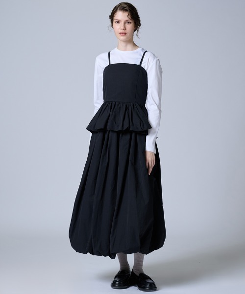 DOUBLE STANDARD CLOTHING(ダブルスタンダードクロージング)の「バルーンキャミチュニック(シャツ/ブラウス・レディース・ブラック/サックスブルー・FREE)」の11枚目の写真