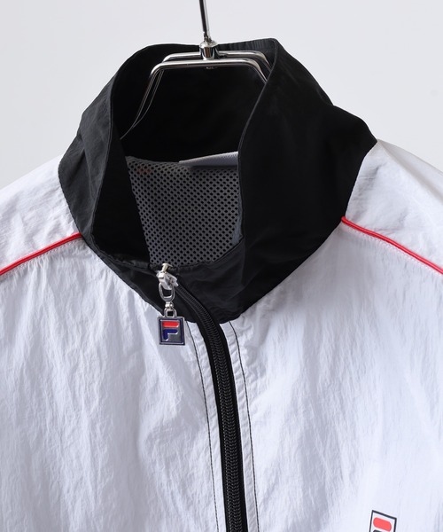 FILA（フィラ）の「FILA LINE TRACK TOP NYLON フィラ ナイロン トラックジャケット（ナイロンジャケット・レディース・ブルー/ブラック/ライトグリーン・L/XL/M）」の9枚目の写真