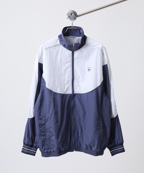FILA（フィラ）の「FILA LINE TRACK TOP NYLON フィラ ナイロン トラックジャケット（ナイロンジャケット・レディース・ブルー/ブラック/ライトグリーン・L/XL/M）」の6枚目の写真