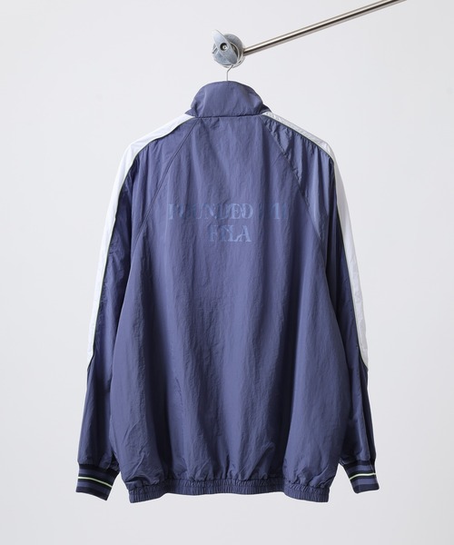 FILA（フィラ）の「FILA LINE TRACK TOP NYLON フィラ ナイロン トラックジャケット（ナイロンジャケット・レディース・ブルー/ブラック/ライトグリーン・L/XL/M）」の7枚目の写真