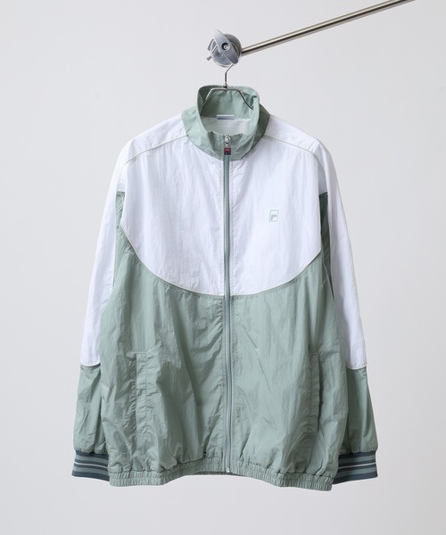 FILA（フィラ）の「FILA LINE TRACK TOP NYLON フィラ ナイロン トラックジャケット（ナイロンジャケット・レディース・ブルー/ブラック/ライトグリーン・L/XL/M）」の4枚目の写真