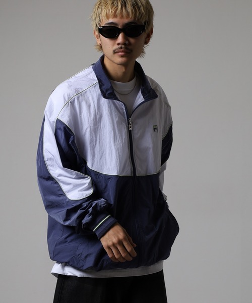 FILA（フィラ）の「FILA LINE TRACK TOP NYLON フィラ ナイロン トラックジャケット（ナイロンジャケット・レディース・ブルー/ブラック/ライトグリーン・L/XL/M）」の19枚目の写真