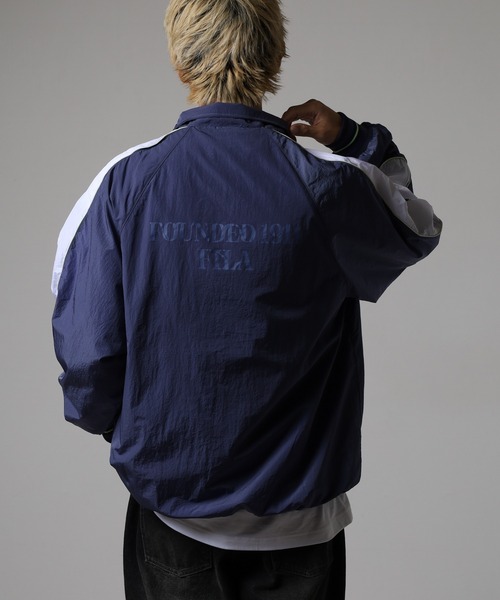 FILA（フィラ）の「FILA LINE TRACK TOP NYLON フィラ ナイロン トラックジャケット（ナイロンジャケット・レディース・ブルー/ブラック/ライトグリーン・L/XL/M）」の22枚目の写真