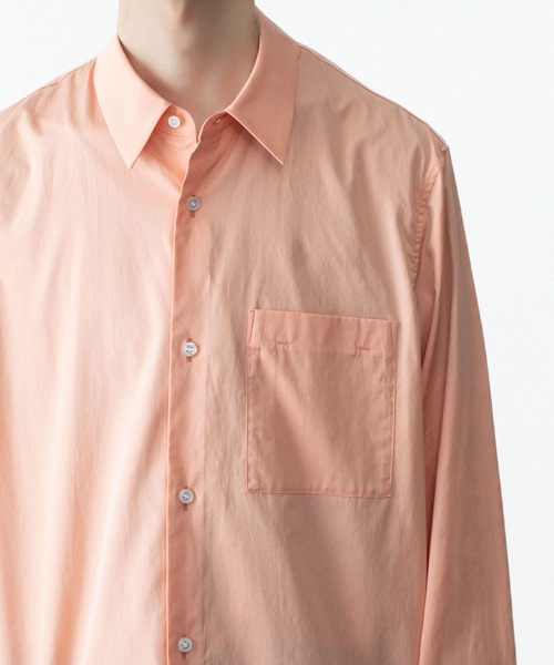 ATTACHMENT(アタッチメント)の「140/2 ギザブロード L/S SHIRT / 140/2 GIZA BROAD L/S SHIRT(シャツ/ブラウス・メンズ・ライトオレンジ系/ブラック/ホワイト・2/1/3)」の7枚目の写真