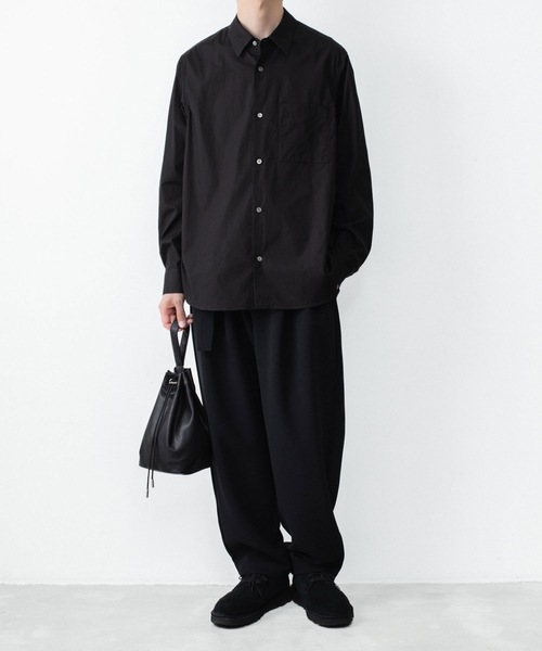 ATTACHMENT(アタッチメント)の「140/2 ギザブロード L/S SHIRT / 140/2 GIZA BROAD L/S SHIRT(シャツ/ブラウス・メンズ・ライトオレンジ系/ブラック/ホワイト・2/1/3)」の19枚目の写真