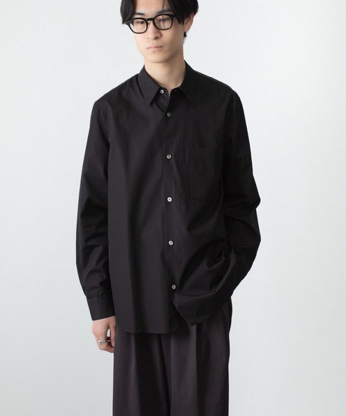 ATTACHMENT（アタッチメント）の「140/2 ギザブロード L/S SHIRT / 140/2 GIZA BROAD L/S SHIRT（シャツ/ブラウス・メンズ・ライトオレンジ系/ブラック/ホワイト・2/1/3）」の9枚目の写真