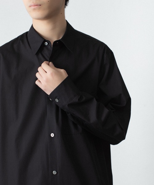 ATTACHMENT（アタッチメント）の「140/2 ギザブロード L/S SHIRT / 140/2 GIZA BROAD L/S SHIRT（シャツ/ブラウス・メンズ・ライトオレンジ系/ブラック/ホワイト・2/1/3）」の15枚目の写真
