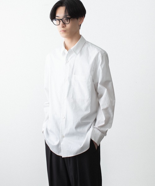 ATTACHMENT（アタッチメント）の「140/2 ギザブロード L/S SHIRT / 140/2 GIZA BROAD L/S SHIRT（シャツ/ブラウス・メンズ・ライトオレンジ系/ブラック/ホワイト・2/1/3）」の19枚目の写真