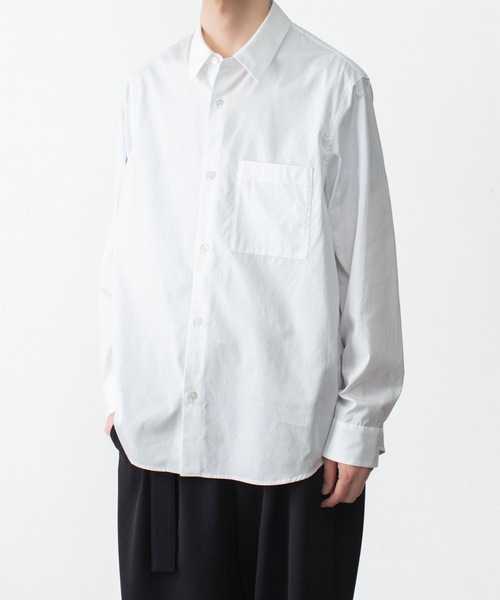 ATTACHMENT(アタッチメント)の「140/2 ギザブロード L/S SHIRT / 140/2 GIZA BROAD L/S SHIRT(シャツ/ブラウス・メンズ・ライトオレンジ系/ブラック/ホワイト・2/1/3)」の5枚目の写真