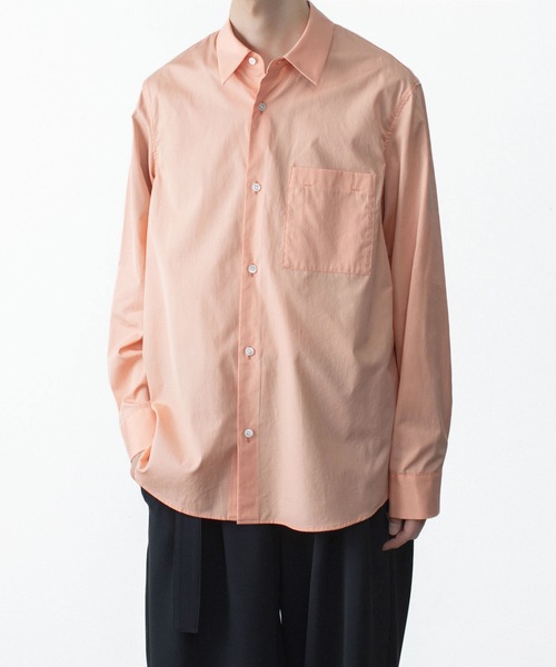 ATTACHMENT(アタッチメント)の「140/2 ギザブロード L/S SHIRT / 140/2 GIZA BROAD L/S SHIRT(シャツ/ブラウス・メンズ・ライトオレンジ系/ブラック/ホワイト・2/1/3)」の22枚目の写真