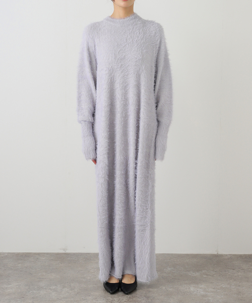 SAYAKADAVIS（サヤカディヴィス）の「SAYAKA DAVIS SHAGGY KNIT DRESS VKT53-WS：ワンピース（ワンピース・レディース・グレー・SMALL）」の7枚目の写真