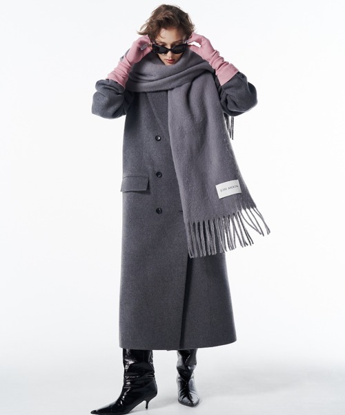 JOSE MOON(ジョゼムーン)の「BOUCLE STOLE/ブークレストール(ストール/ショール・レディース・グレー/アイボリー/ブラック・FREE)」の13枚目の写真