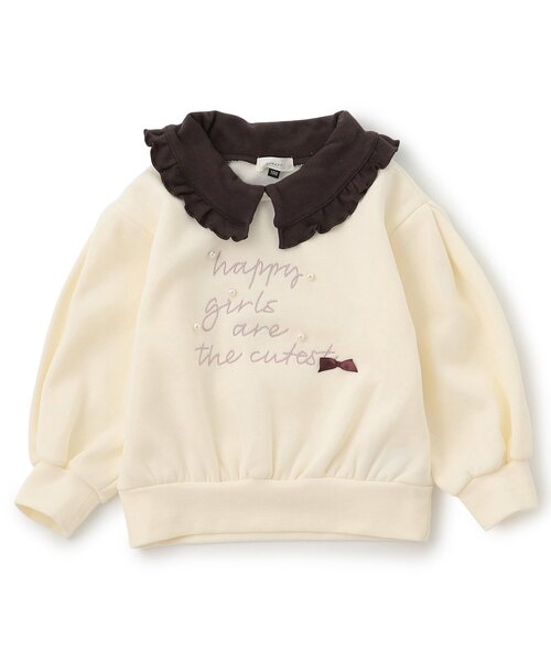 Seraph(セラフ)の「【ジュニア対応】襟付トレーナー(スウェット・キッズ・グレー/オフホワイト/ピンク・80/90/100/110/120/130/140)」の12枚目の写真