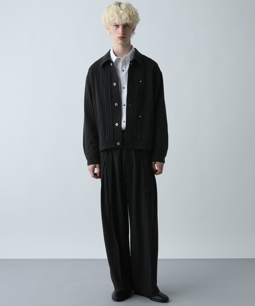 『2018ss限定.』HARE ウェスタン セットアップ HARE（ハレ）の「ベルトツキジャケット＊ストレートパンツSETUP(HARE