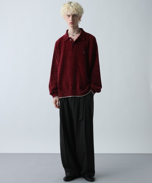 HARE（ハレ）の「【SET UP対応】ダブルウィーブストライプディープタックワイドパンツ(HARE)（スラックス・メンズ・グレー/ブラック・MEDIUM/SMALL/LARGE）」の22枚目の写真